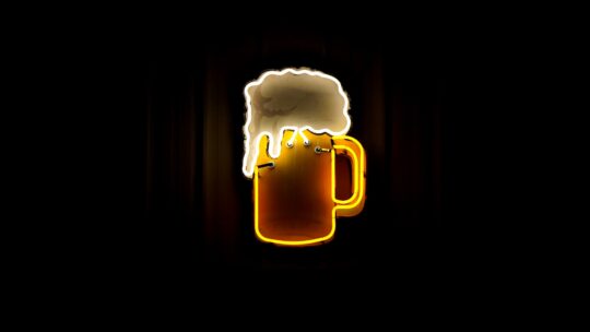 legnépszerűbb sör, fekete-sárga-fehér világítás