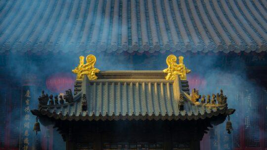 kínai épület teteje