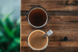 kávé, tea