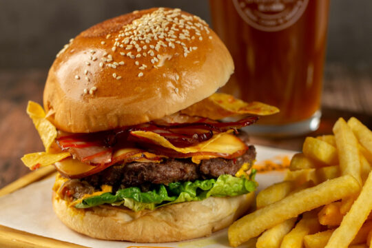 hamburger, sör